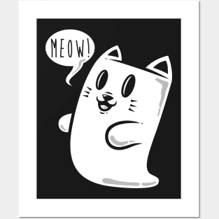 Cat Ghost Posters and Art